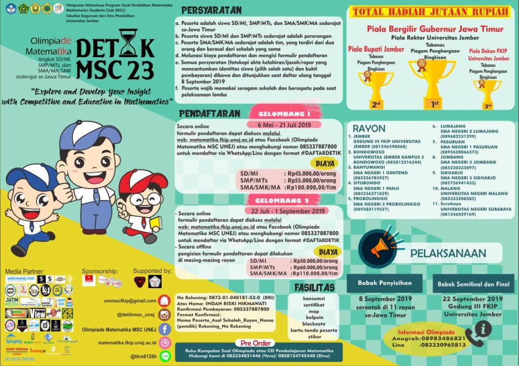 PENGUMUMAN SMA/MA DETIK MSC 23